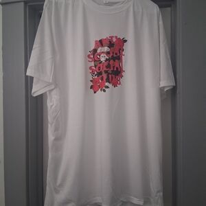 Men's White Graphic T-Shirt
